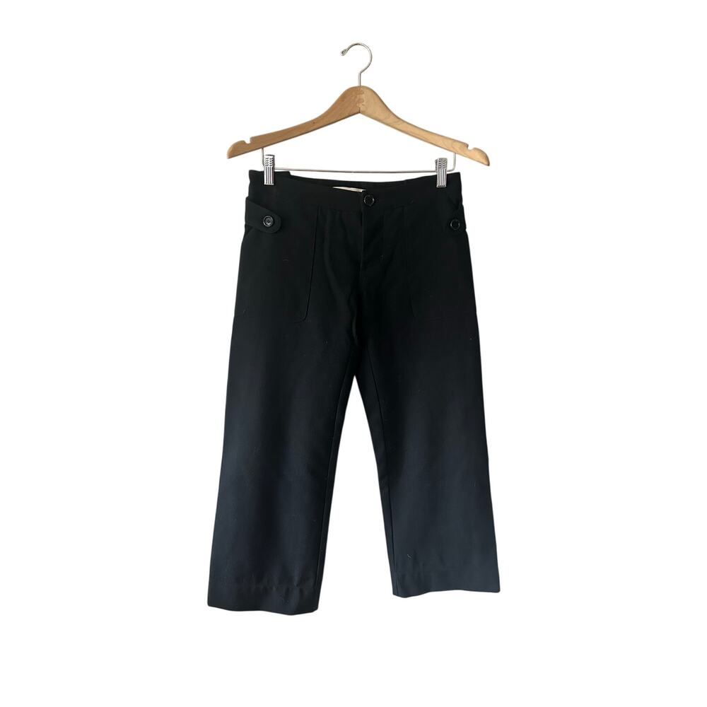 Marni Black Wool Capri Pants Size 38 (US Size 2)